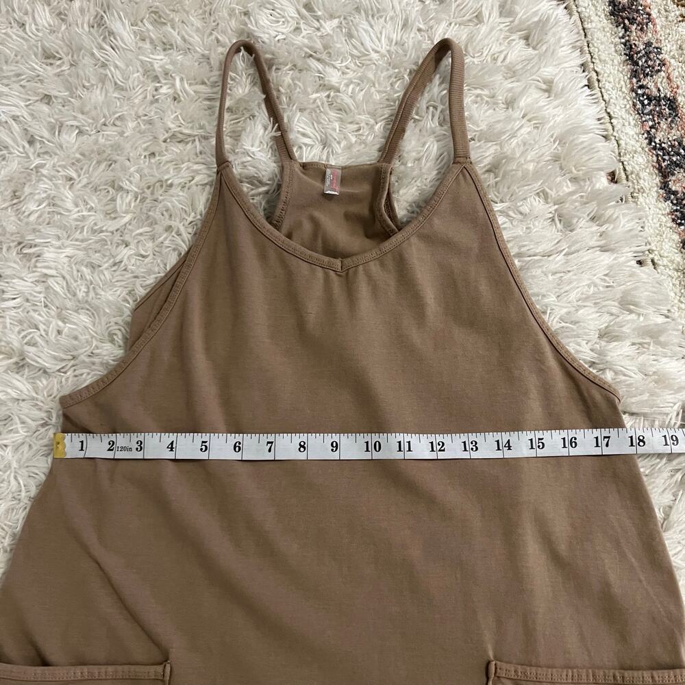 NWT FP Movement Free People Mocha Latte Hot Shot Mini Dress Romper Size XS - Picture 8 of 9